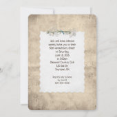 記念日パーティーファッションド旧写真フレーム 招待状 (裏面)