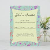 記念日パーティーフェスティバル紙吹雪招待状 招待状 (スタンド正面)