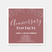 記念日パーティーフローラおもしろいファクトナプキンス スタンダードカクテルナプキン (正面)