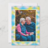 記念日パーティーブルータイダイ 招待状 (裏面)