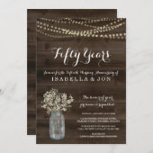 記念日パーティー招待状 | ラスティックベイビーズブレス 招待状 (正面/裏面)