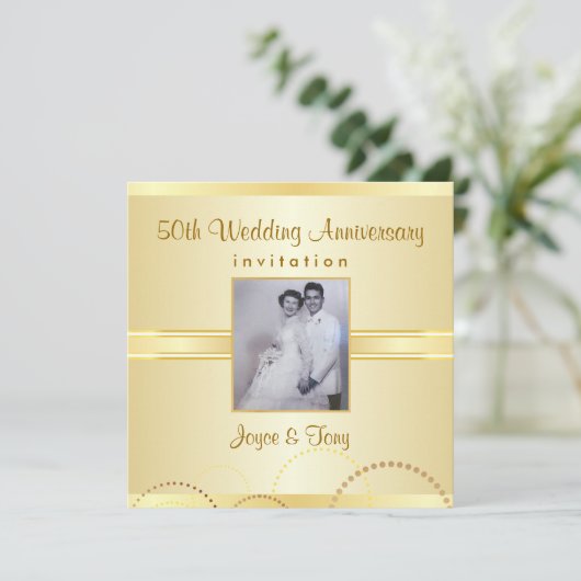 記念日パーティー - オーダーメイド写真招待状 招待状 (スタンド正面)