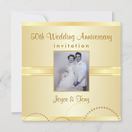 記念日パーティー - オーダーメイド写真招待状 招待状 (正面)