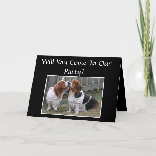 記念日パーティー 招待状 (正面)