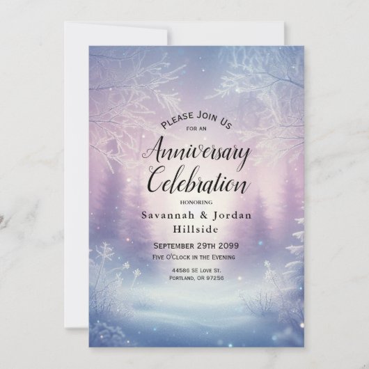 記念日パーティー 招待状 (正面)