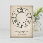 記念日パーティー 永恒の時計 招待状 (スタンド正面)