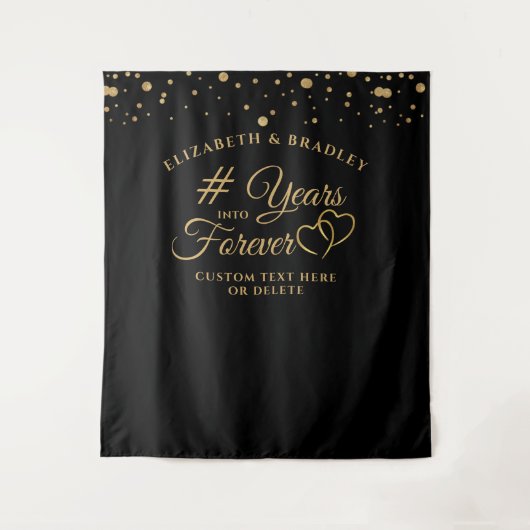 記念日フォトオプ背景 年代から永遠へ タペストリー (正面)