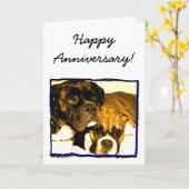 記念日ボクサーグリーティングカード カード (黄色い花)