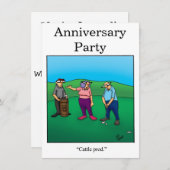 記念日ユーモアパーティー招待状 "Spectickles" 招待状 (正面/裏面)