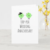 記念日ユーモラスカードかわいい豆プレーン カード (黄色い花)