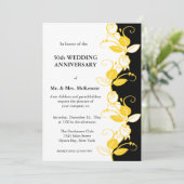 記念日ローズ（黄色） 招待状 (スタンド正面)