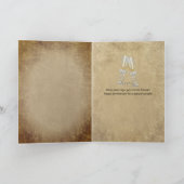 記念日ヴィンテージ結婚証明書 カード (内部)