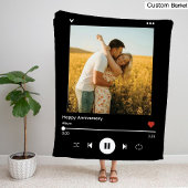 記念日写真アルバムカバー | モダンでおしゃれ フリースブランケット