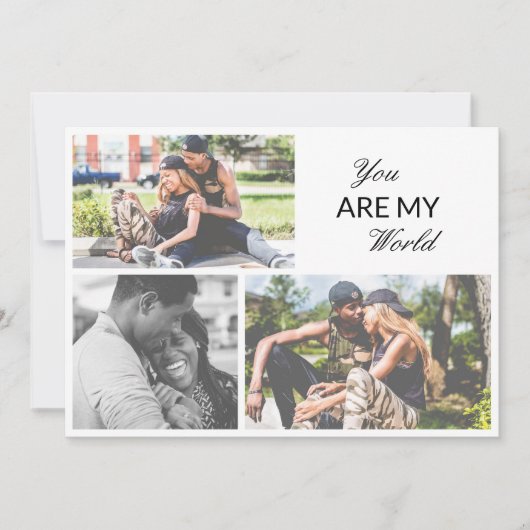 記念日写真コラージュ シーズンカード (正面)