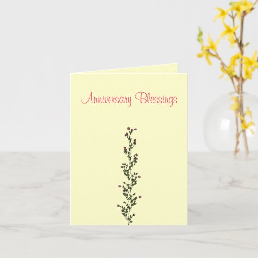 "記念日恵み" カード (黄色い花)