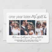 記念日披露宴私たちはまだ4つの写真結婚の 招待状 (正面)