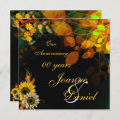 記念日招待状ひまわり秋花 招待状 (正面/裏面)