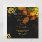 記念日招待状ひまわり秋花 招待状 (裏面)