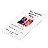 記念日招待状パーティー可撓磁石 マグネット (左側)