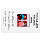 記念日招待状パーティー可撓磁石 マグネット (横)