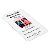 記念日招待状パーティー可撓磁石 マグネット (右側)