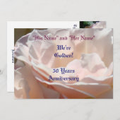 記念日招待状50周年記念パーティー 招待状 (正面/裏面)