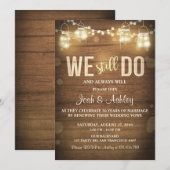 記念日招待状　ラスティック ヴォウ リニューアル パーティー 招待状 (正面/裏面)