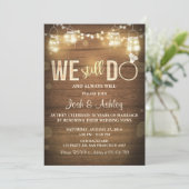 記念日招待状 ラスティック ヴォウ リニューアル パーティー 招待状 (スタンド正面)