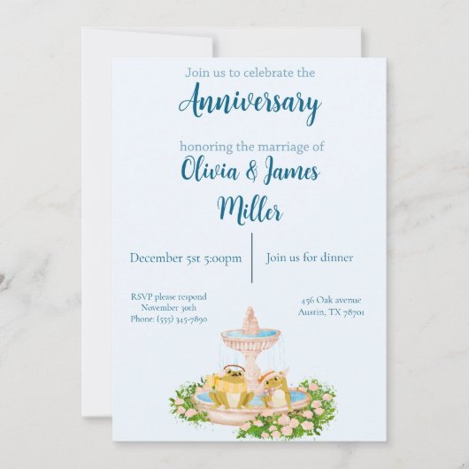 記念日招待状 招待状 (正面)