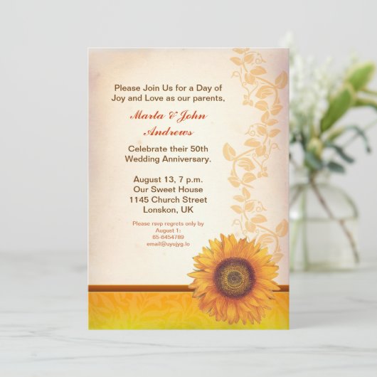 記念日招待状 招待状 (スタンド正面)