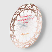 記念日時計(カスタム) ラージ壁時計 (傾斜)