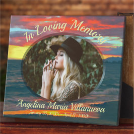 記念日没の日1490 フォトプラーク