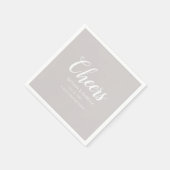 記念日無地のヴィンテージ砂岩結婚応援 スタンダードカクテルナプキン (角)