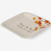 記念日紅葉オンバーラップ ペーパープレート (傾斜あり)