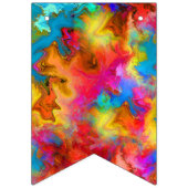 記念日結婚のカラフル虹パーソナライズされた バンティングフラッグ (第1の旗)