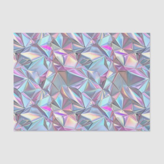 記念日結婚の誕生日虹色メタリック4 薄葉紙 (正面)