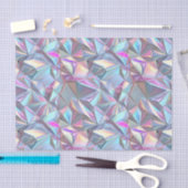 記念日結婚の誕生日虹色メタリック4 薄葉紙 (クラフト)