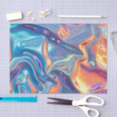 記念日結婚の誕生日虹色メタリック5 薄葉紙 (クラフト)