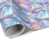 記念日結婚の誕生日虹色メタリック6 ラッピングペーパー (ロールコーナー)