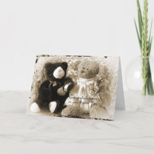 記念日結婚式-くまおよびプラシ天 カード