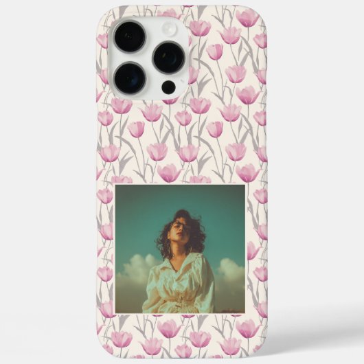 記念日記念品チューリップフォト Case-Mate iPhoneケース (裏面)