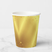 記念日金ゴールドハートが何年も先に進む 紙コップ (裏面)