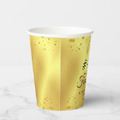 記念日金ゴールドハートが何年も先に進む 紙コップ (右)