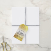 記念日金ゴールド50年が永遠に感謝 ギフトタグ (より糸付き)