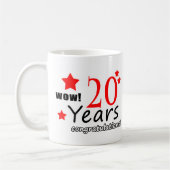 記念日20年の コーヒーマグカップ (左)