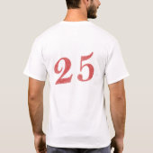 記念日25年の Tシャツ (裏面)