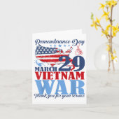 記念日3月29日ベトナム戦争退役軍人 カード (黄色い花)