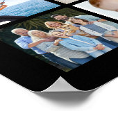 記念日43フォトコラージュパーソナライズされたカスタム ポスター (角)