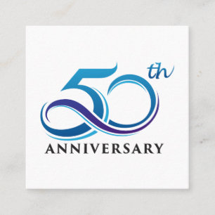 記念日50日 スクエア名刺