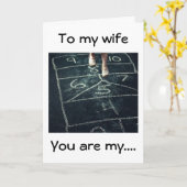 記念日-あなたは私のお気に入りの遊び相手から妻へ カード (黄色い花)